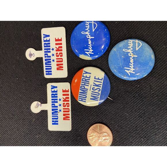 Vintage Lot of 5 Humphrey Pins with Muskie - Picture 2 of 5